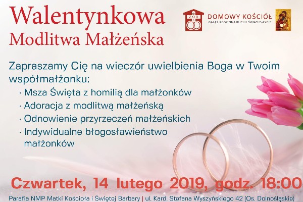 Walentynkowa Modlitwa Małżonków