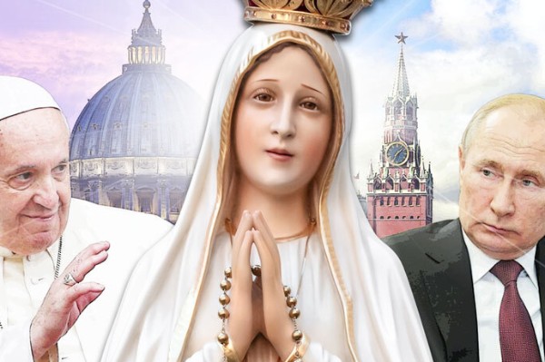 Papież Franciszek, biskupi i kapłani oddadzą Niepokalanemu Sercu Maryi Rosję i Ukrainę.  